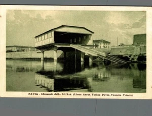 Pavia Idroscalo della S.IS.A. Linea Aerea Torino Pavia F. piccolo non spedita - Picture 1 of 2