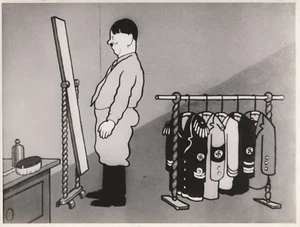 ADOLF'S BUSY DAY ORIGINAL BRITISH PROPAGANDA ANIMATION SHORT PHOTOGRAPH - Picture 1 of 1
