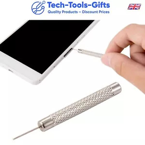 Metal SIM Card Tray Eject Pin Removal Tool Pin for iPhone Samsung Galaxy ect - Picture 1 of 4