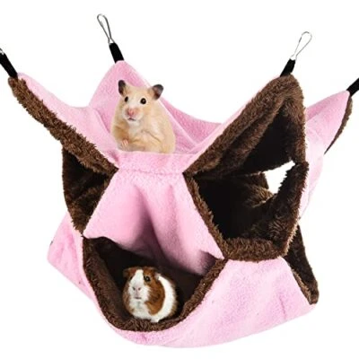 Hamaca colgante jaula litera 3 capas animales pequeños para ardilla hámster rata Foto 1 de 4