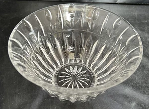 Block Clear Glass Crystal Tulip Garden 6 1/2” Serving Bowl - Picture 1 of 7