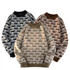 Men's Slim Fit Crewneck Casual Sweater Casual Thermal Knitted Pullover Sweaters