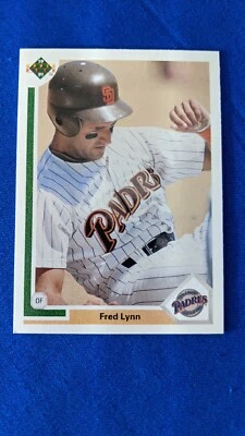 1991 Upper Deck Baseball Card Fred Lynn San Diego Padres #273 - Image 1 of 2