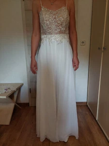 jumpsuit eleganter hochzeits jumpsuit Gr. 36, Farbe Ivory, von venetti - Bild 1 von 4