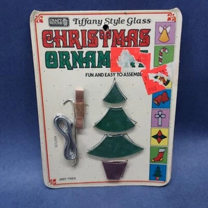 Craft House Vintage Christmas Ornament Tiffany Style Stain Glass Ornament Kit - Picture 1 of 3