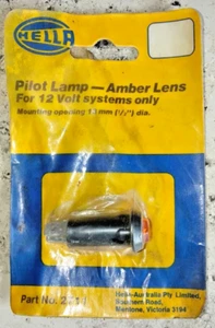Hella 2711 - AMBER Dash Pilot Warning Light - N.O.S. - Original Design - Picture 1 of 8
