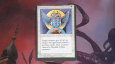 1X Blue Scarab Ice Age SEE PICTURES MISCUT MTG CARD