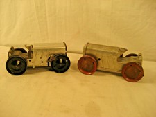 VINTAGE MARX ? WIND UP TOY TRACTORS LOT OF 2 WORKING "LOOK"  
