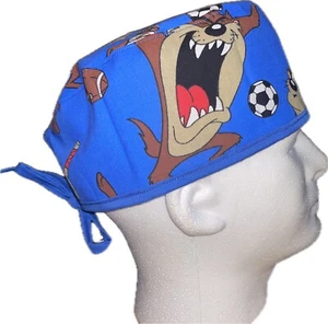 Looney Tunes Taz Sports Scrub Hat Chemo Cap - Picture 1 of 4
