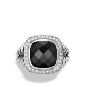 David Yurman "Albion" Black Onyx Ring w/ Diamonds - Picture 1 of 5