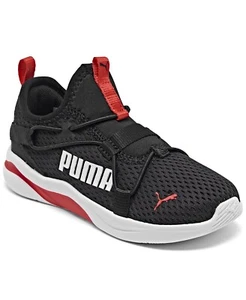 New! PUMA ~Size 7~ Toddler Boys Softride Rift Pop Slip-on Sneakers Shoes Black - Picture 1 of 10