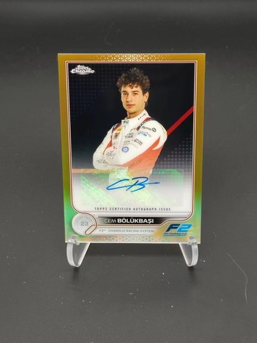 2022 Topps Chrome Formula 1 F1 Cem Bolukbasi Gold Refractor Auto 29/50#CAC-CB ZJ