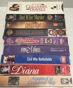 10 NEW VHS PERFECT STORM, DIAL M FOR MURDER, GULLIVER’S TRAVEL, PASSION OF T… - Photo 1/18