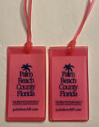 Vintage, Retro Neon Pink, Palm Beach County Florida, Luggage Tags