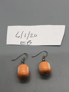 Pendientes perforados de naranja vintage - Imagen 1 de 4