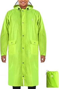 Poncho Impermeable Con Capucha, Ligero, Con Bolsillo, Para Adultos, Senderismo - Picture 1 of 12