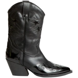 Stivali donna western Corina M4790 camperos nero inserti lucidi altezza meta' po - Foto 1 di 3