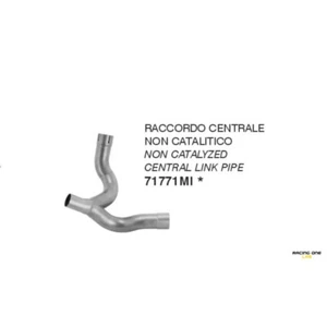 LINK PIPE ARROW STAINLESS STEEL FOR DUCATI DESRT X 950 22 23 24 - Picture 1 of 4