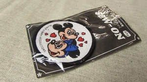 Vintage Walt Disney Productions Embroidered Mickey & Minnie Mouse Fabric Patch - Picture 1 of 3
