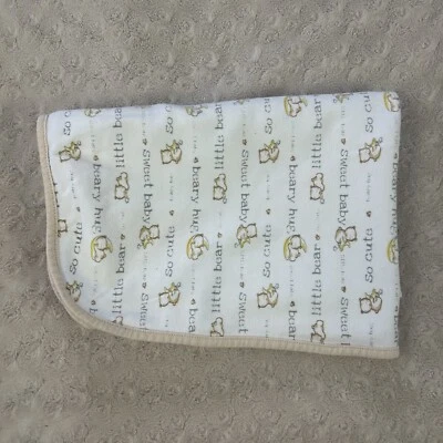 Oso de peluche René Rofe manta bebé blanco tostado dulce pequeño lindo oso abrazo luna Foto 1 de 4