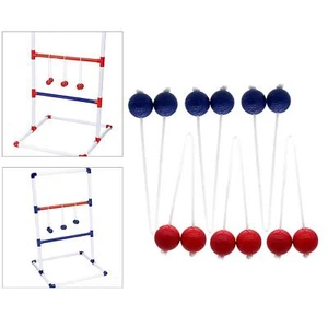 Ladder Toss Game Ladder Ball Outdoor Lawn Yard Beach Game Golf Balls Red and - Picture 1 of 7