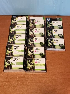 13 X HP 950XL 951XL Ink Cartridges Black 2020 Magenta Varies Yellow Varies - Picture 1 of 1