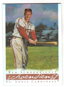 2003 TOPPS GALLERY HOF #47 RED SCHOENDIENST REFRACTOR - Picture 1 of 1