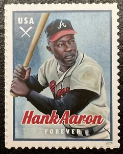 2024 Scott #5908 - Forever - HANK AARON - BASEBALL - Single Mint NH - Picture 1 of 1