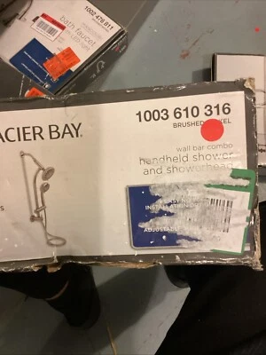 Cabezal de ducha redondo Glacier Bay 1003 510 316 Raincan 6 rociadores níquel cepillado LEER Foto 1 de 2