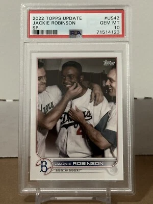Jackie Robinson 2022 Topps Update Short Print (SP) #42 - PSA 10 - GEM MINT - Image 1 of 2
