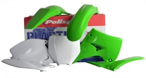 Polisport Plastic Kit Adjusts Kawasaki KX 125 250 03-08 Green/White - Imagen 1 de 1