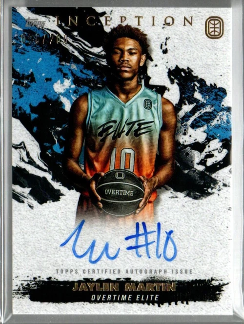 2021-22 Topps Inception Overtime Elite Autographs #IAJM Jaylen Martin Auto /200 - Image 1 of 1