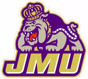 JMU JAMES MADISON Dukes Large Cornhole Decals / SET of 2 - Picture 1 of 1