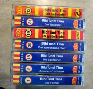 Bibi Blocksberg & Tina MC Hörspiel Kassetten Konvolut , Nr. 1, 2,12,18,19,29,31 - Bild 1 von 5