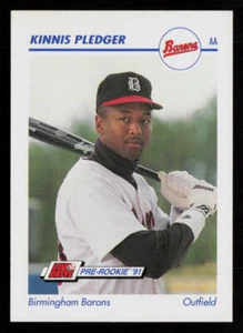 Kinnis Pledger 1991 Line Drive AA #70 Birmingham Barons Baseball Card - Picture 1 of 2