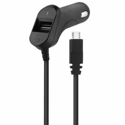 Original Samsung /HTC /LG AT&T OEM 3.4Amp Micro USB Car Charger - BLACK  - BULK - Image 1 of 4
