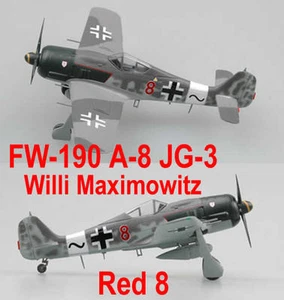 Easy Model 1/72 Germany FW-190 A-8 Ⅳ./JG3 Willi Maximowitz "Red 8" 1944 #36364 - Picture 1 of 6