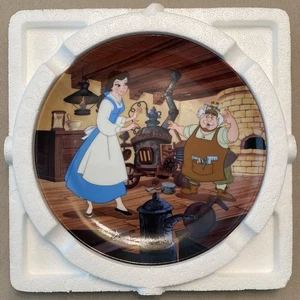 Bradford Exchange Walt Disney Beauty and the Beast Papa's Workshop Plate - Picture 1 of 3