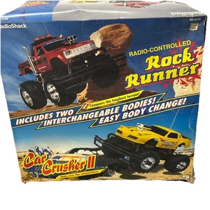 Vintage RadioShack Off-Road Super Charged Rock Runner R/C Red Toyota Truck - Picture 1 of 18