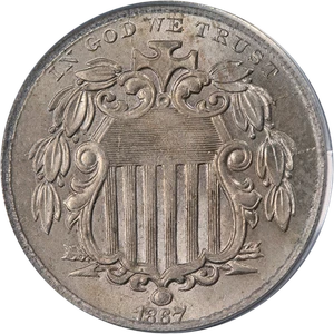 1867 Shield Nickel Rays PCGS MS63 Nice Eye Appeal Nice Strike - Picture 1 of 4