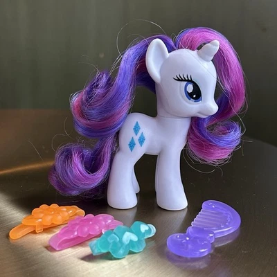 My Little Pony "RARITY" (Crystal Princess 2-pack 2012) Brushables G4 FIM 3" - Image 1 of 4