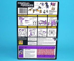TRANSFORMERS G1 TERRORCON BLOT TECH SPECS CARDBACK NL FR BENELUX EURO 1987 HA... - Picture 1 of 2