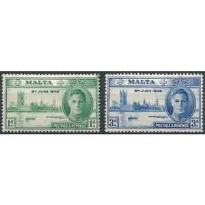 Victory - Malta 1946 - NM H - SG 232/3 (C) - Bild 1 von 2