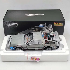 Hot Wheels 1/18 Elite Back To The Future Time Machine Ultimate Edition BCJ97 New - Picture 1 of 11