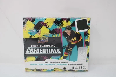 NHL 2023-24 Credentials Hockey Trading Card - HOBBY Box - Image 1 of 4