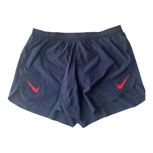 Nike Aeroswift ADV 2" pantaloncino da corsa blu navy, rosso Swoosh. Taglia: Uomo Medium - Foto 1 di 5