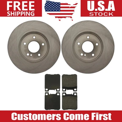 Rotores de freno traseros + pastillas de freno de cerámica para Mercedes-Benz E320 1998-2002 2003 Foto 1 de 4