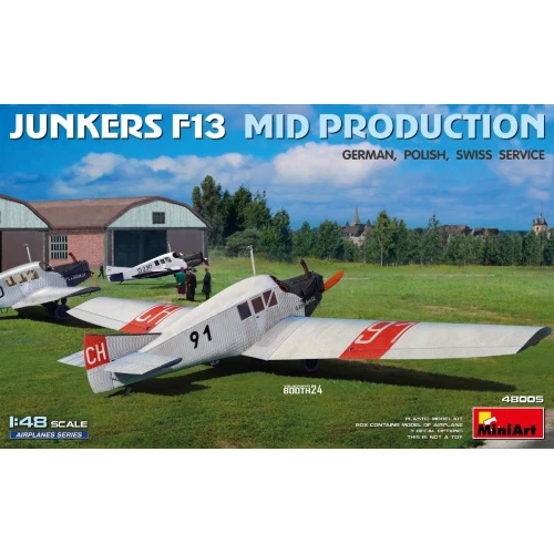 1 48 MINIART Junkers F13 Airplane Mid Production Kit MA48005