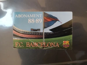 ✔️ Biglietto Stagione Barcellona Mai Usato Johan Cruyff Debutto Stagione Dream Team 1988 1989 - Foto 1 di 5