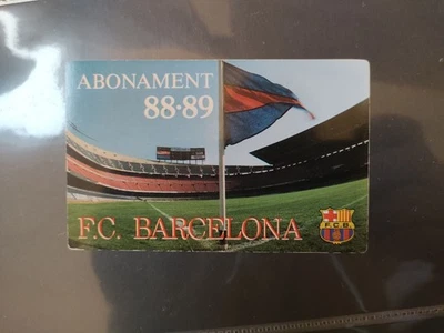 ✔️ Biglietto Stagione Barcellona Mai Usato Johan Cruyff Debutto Stagione Dream Team 1988 1989 - Immagine 1 di 4
